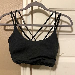 GILLY HICKS HOLLISTER dark grey sports bra